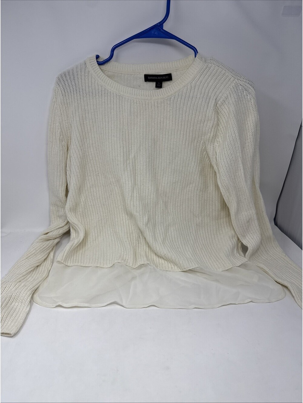 Banana Republic White Sweater Womens Size Small